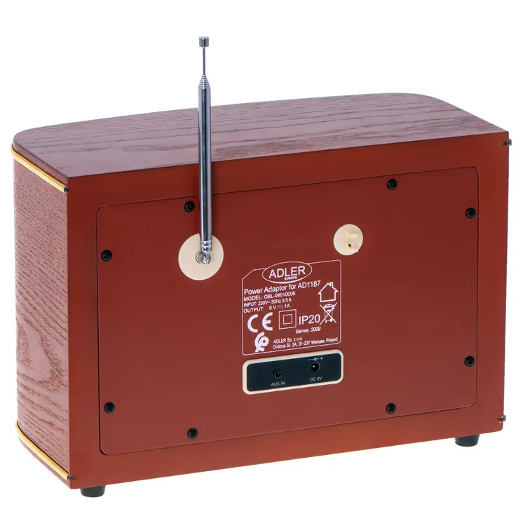 Radio Adler AD 1187 Brown Wood