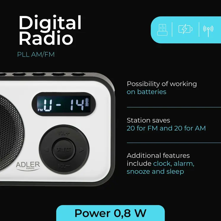 Radio Adler Black