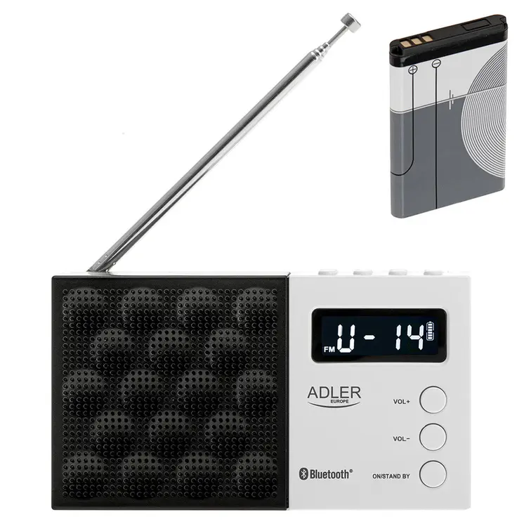 Radio Adler pll fm ad 1908 Black White