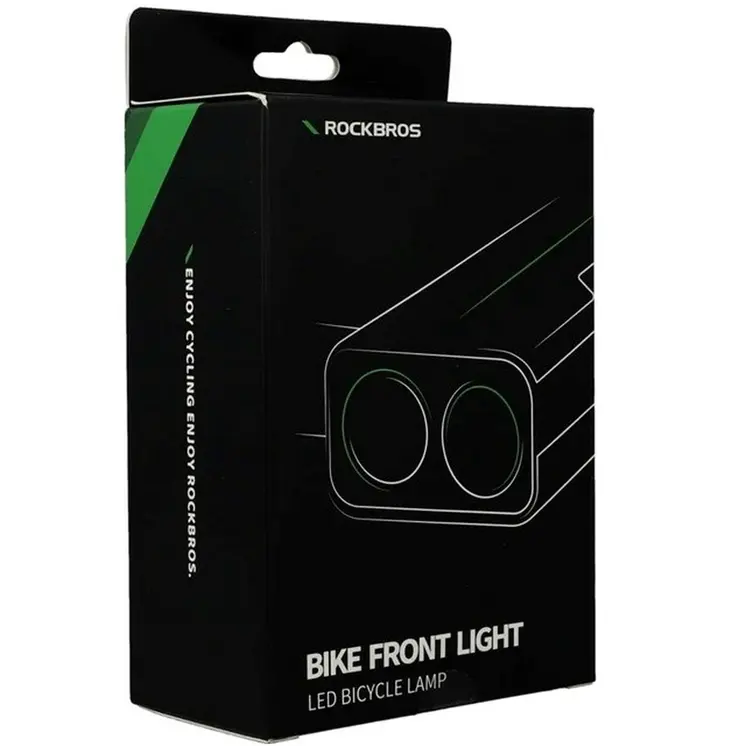 LED Bicycle Torch Rockbros Luz de bicicleta con función de powerbank