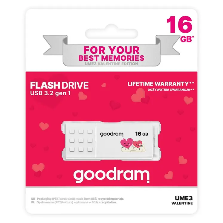 USB stick GoodRam UME3-0160W0R11-V White 16 GB