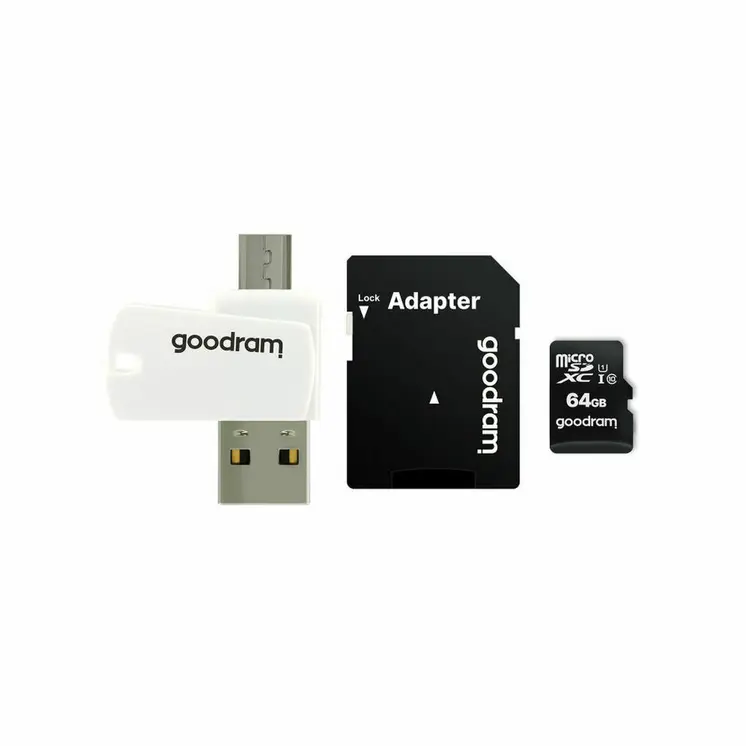 Micro SD Memory Card with Adaptor GoodRam M1A4 All in One 128 GB
