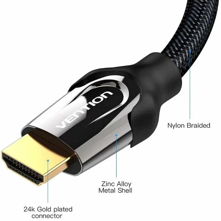 HDMI Cable Vention VAA-B05-B500 5 m Black