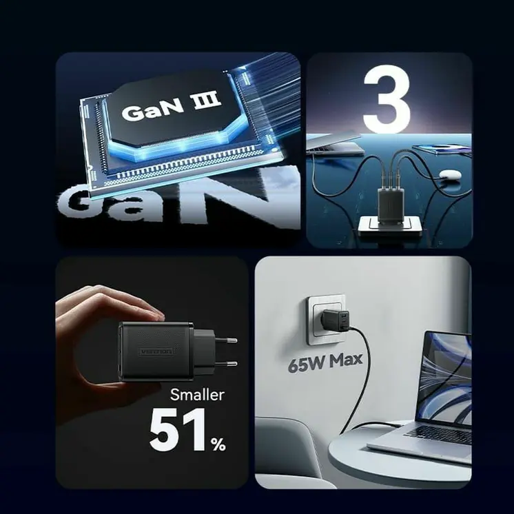 Wall Charger Vention FERW0-EU