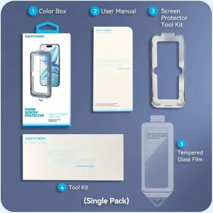 Tempered Glass Mobile Screen Protector Vention KUPTCB-20 iPhone 16
