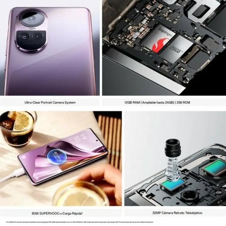 Smartphone Oppo Reno10 Pro 5G 6,7" Snapdragon 778G 12 GB RAM 256 GB Black Silver