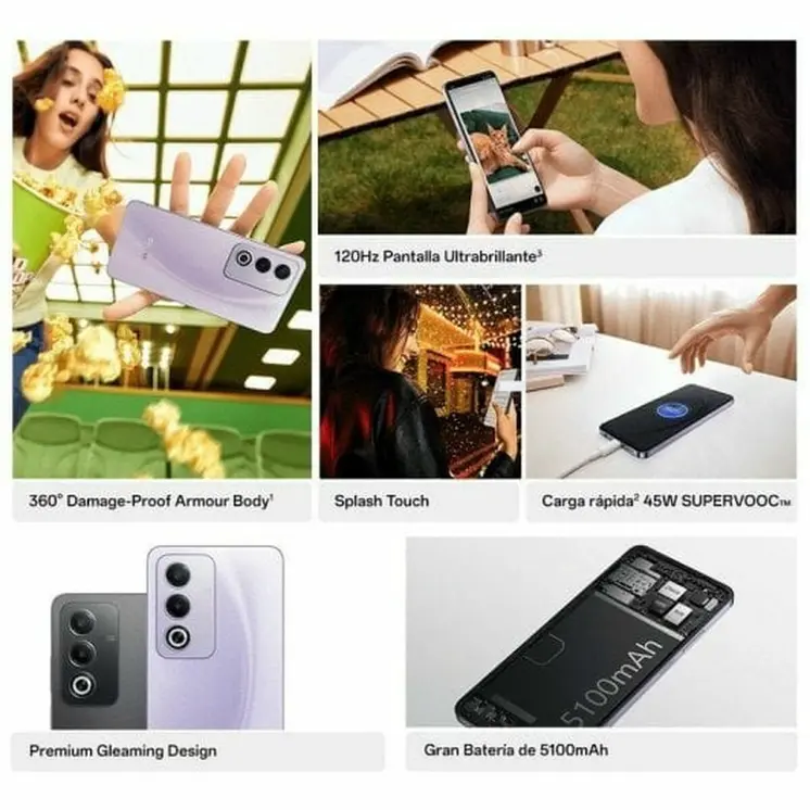 Smartphone Oppo A80 PURPLE 6,67" 8 GB RAM 256 GB Purple