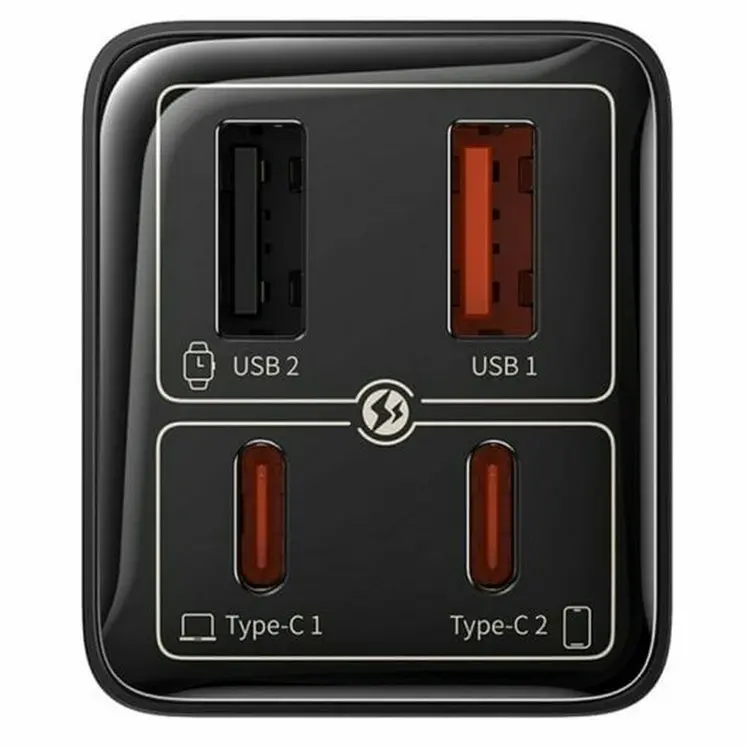 Wall Charger Baseus P10162701113-00 Black 65 W