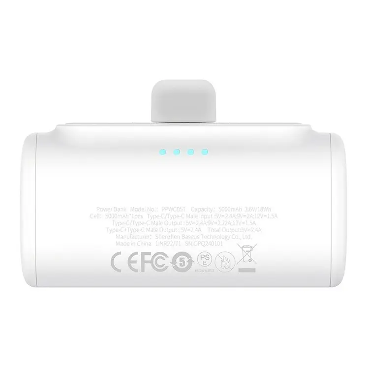 Powerbank Baseus P10068306213-00 White 5000 mAh