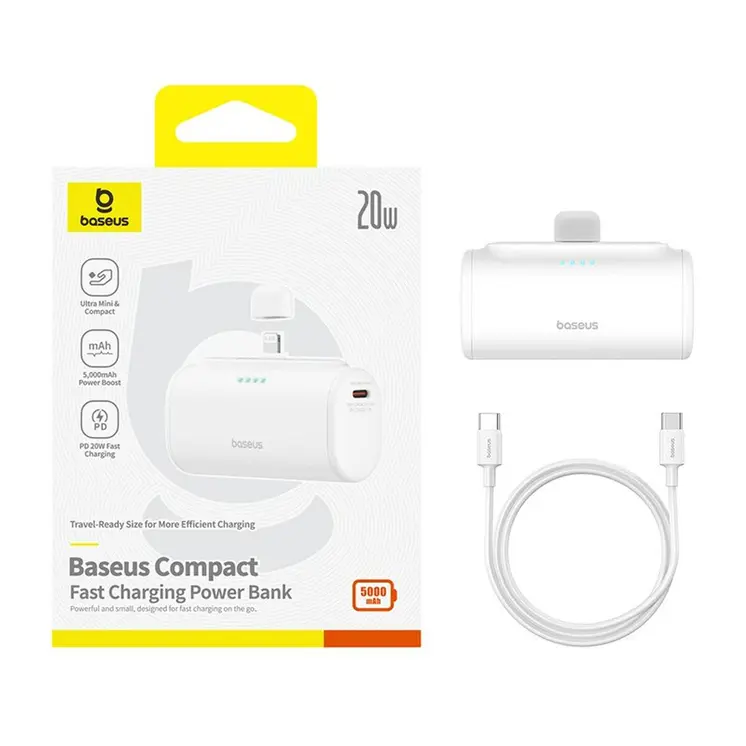 Powerbank Baseus P10068307213-00 White 5000 mAh