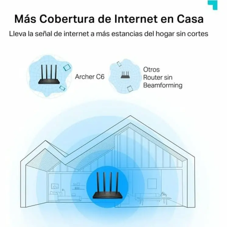 Router TP-Link Archer C6 300 Mbit/s Black