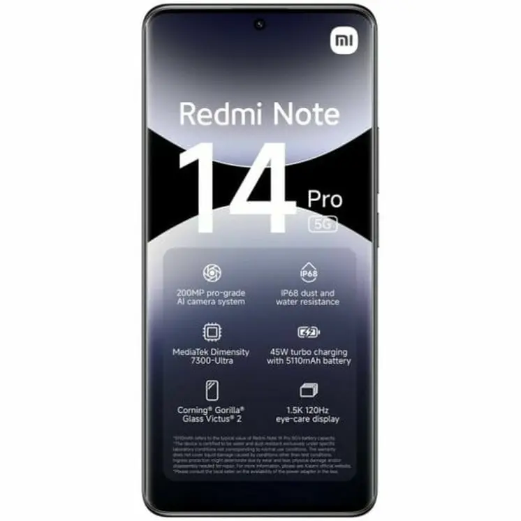 Smartphone Xiaomi Redmi Note 14 Pro 6,67" 12 GB RAM 512 GB Black