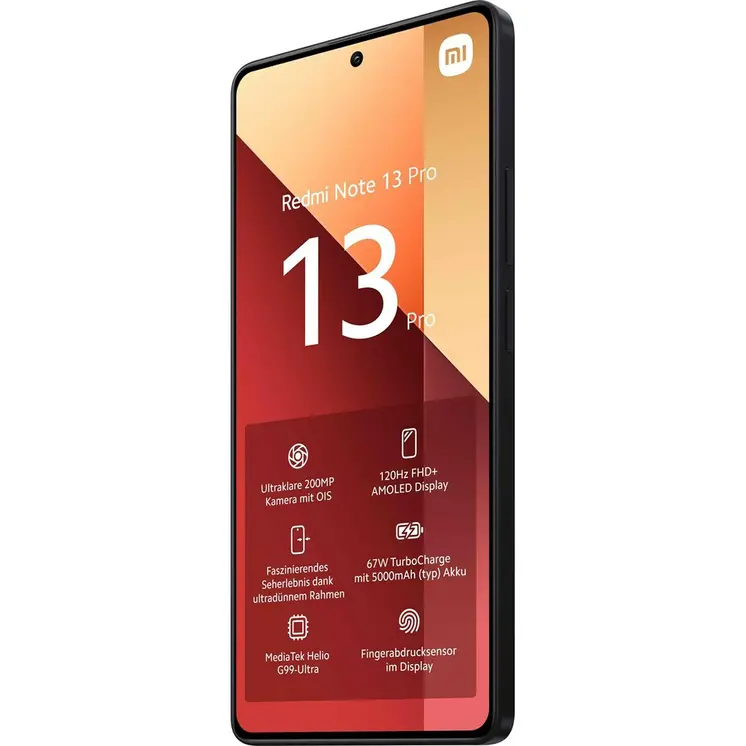 Smartphone Xiaomi Redmi Note 13 Pro 6,67" 8 GB RAM 256 GB Black