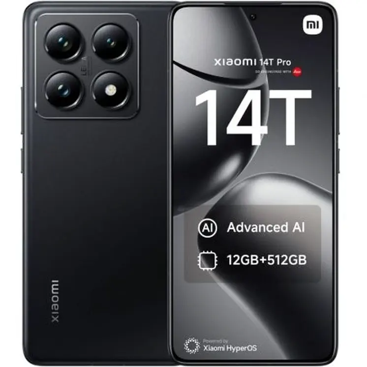 Smartphone Xiaomi 14T P 12-512 BK Octa Core 12 GB RAM 512 GB Black 6,67"
