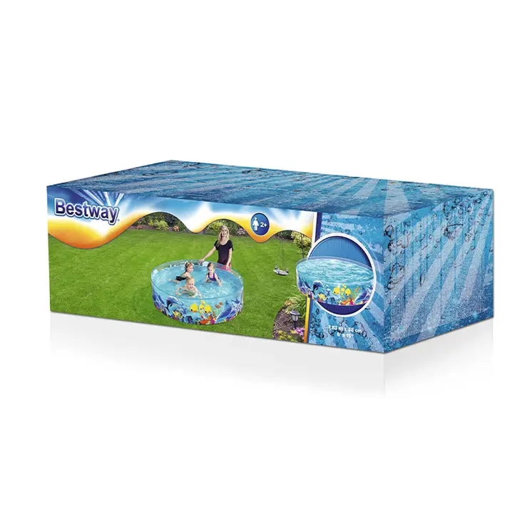 Inflatable Paddling Pool for Children Bestway Navy 183 x 38 cm