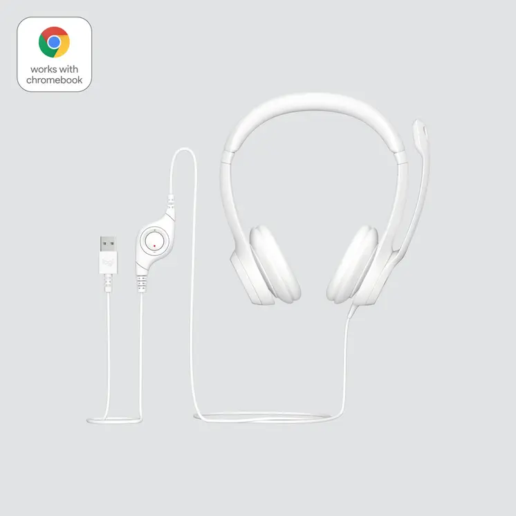 Headphones Logitech H390 White