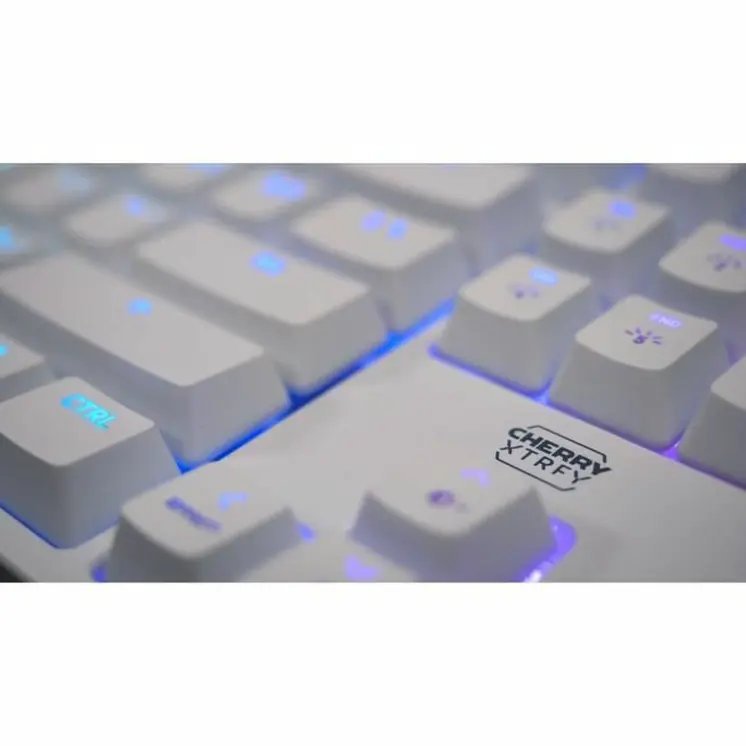 Keyboard and Mouse Cherry White AZERTY