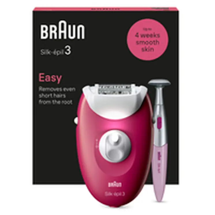 Electric Hair Remover Braun SE3-202 Fuchsia