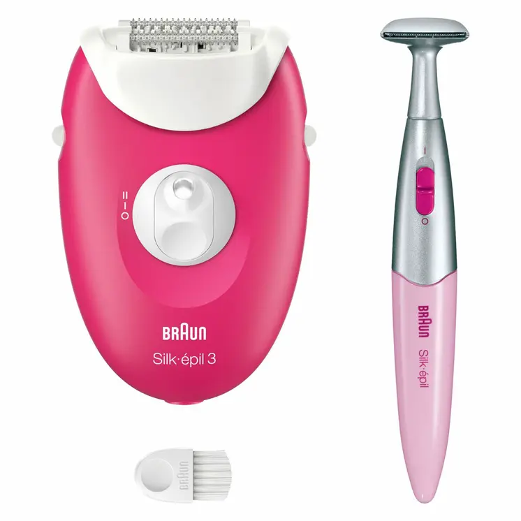 Electric Hair Remover Braun SE3-202 Fuchsia