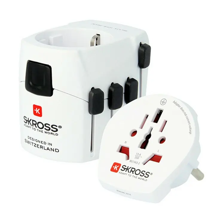 Universal Travel Power Adapter Skross 1103180 2 Pieces
