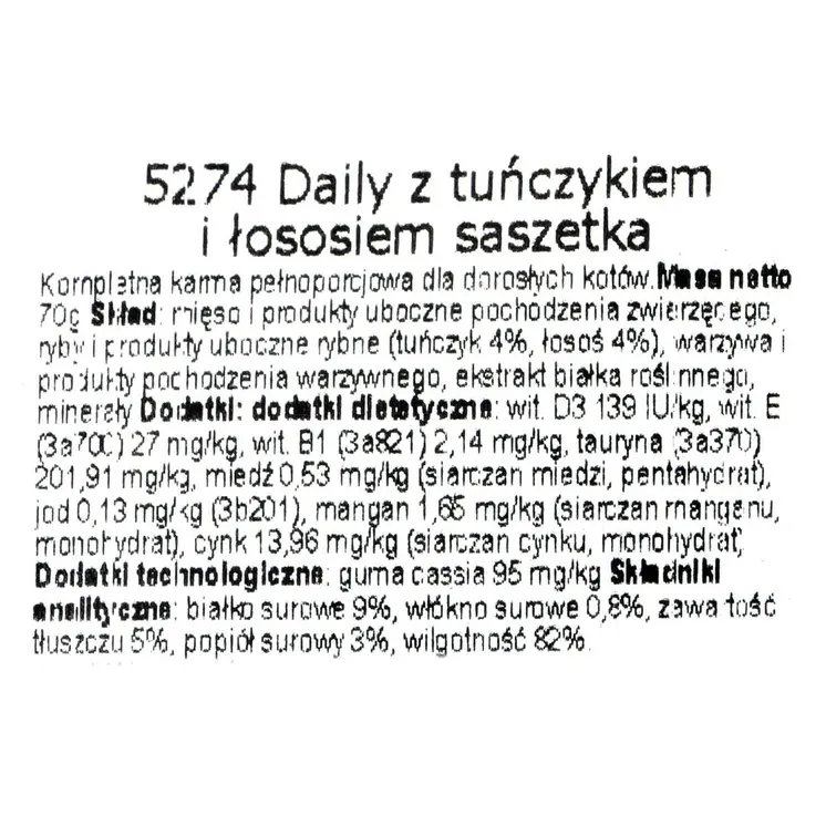 Cat food Almo Nature Nature Daily Salmon Tuna 70 L 70 g