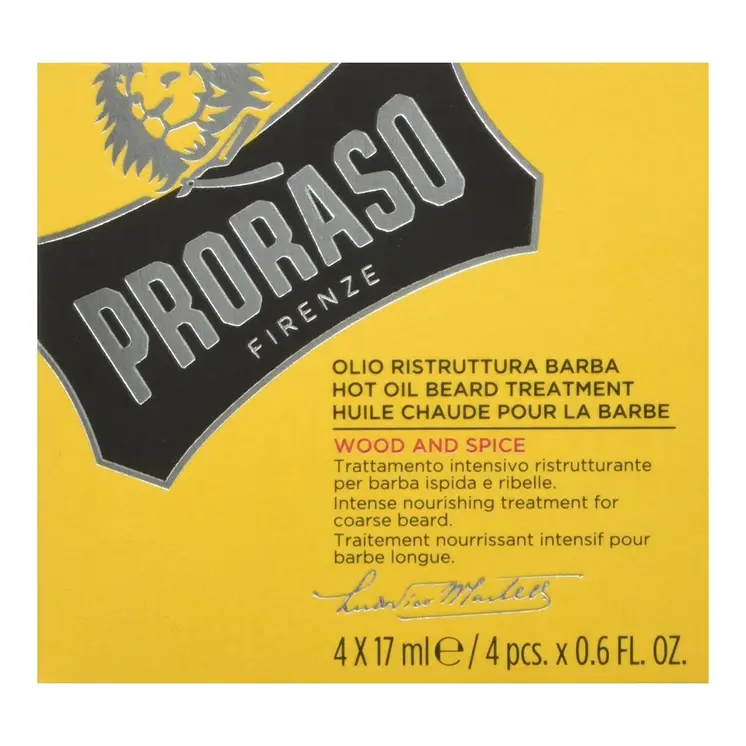 Beard Oil Proraso For Men (4 x 17 ml)