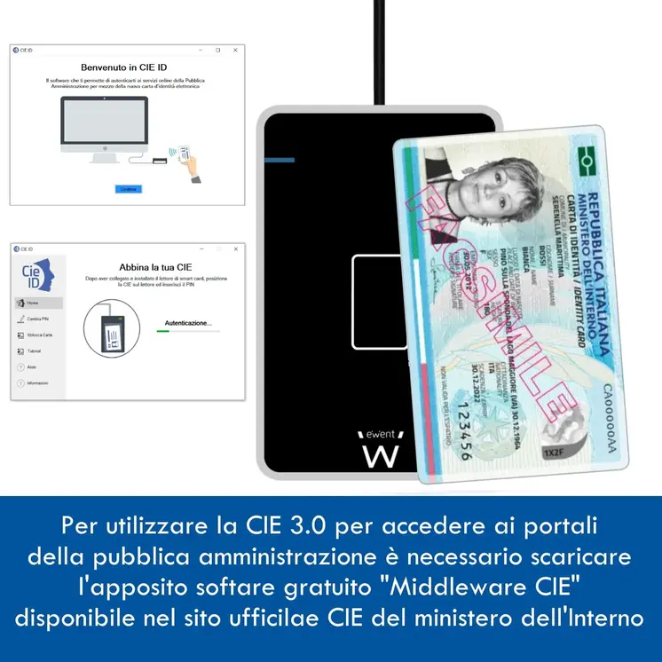 External Card Reader Ewent EW1053 Black
