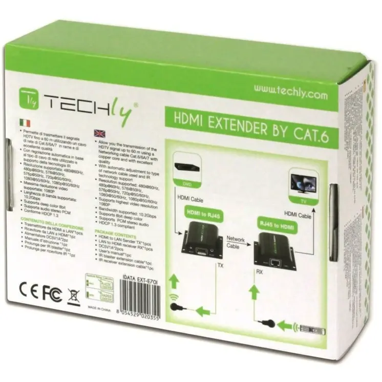 Audio Transmitter-Receiver Techly IDATA EXT-E70I