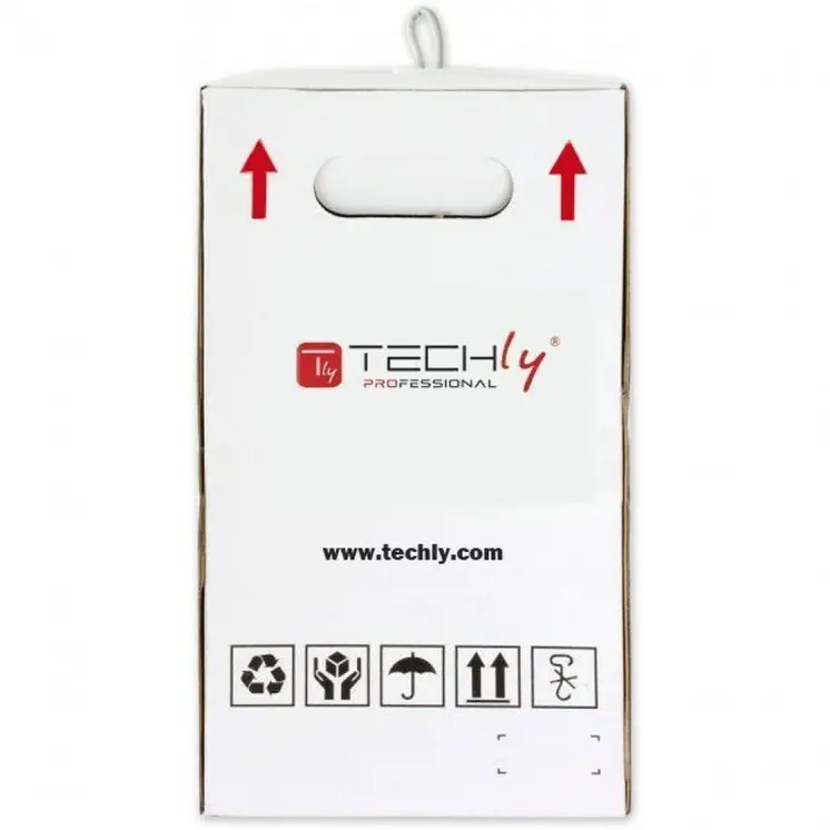 UTP Category 6 Rigid Network Cable Techly ITP9-FLU-0305 Grey 305 m