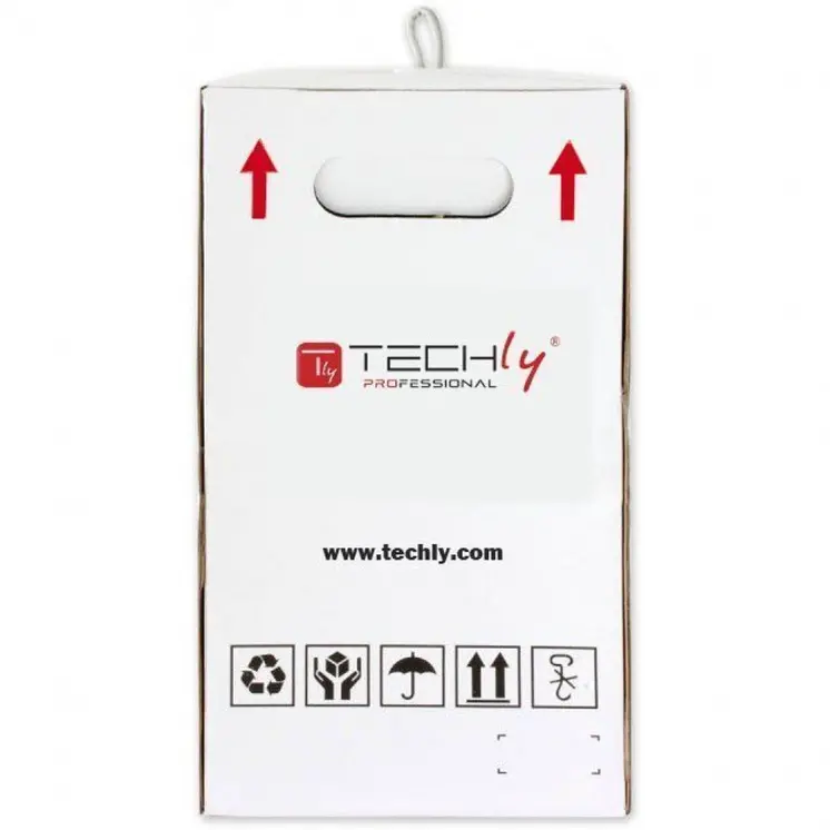 UTP Category 6 Rigid Network Cable Techly ITP6-CCA-305-BL Blue 305 m