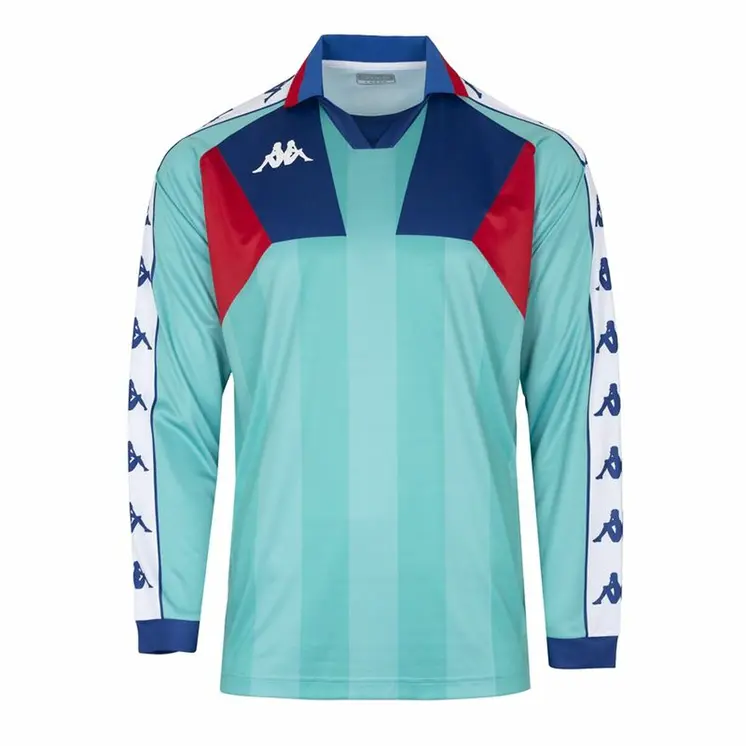 Men's Short-sleeved Football Shirt Kappa Amario Blue Red