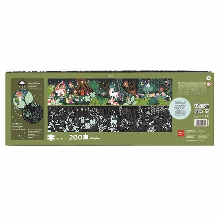 Puzzle Apli  Glow In The Dark  200 Pieces