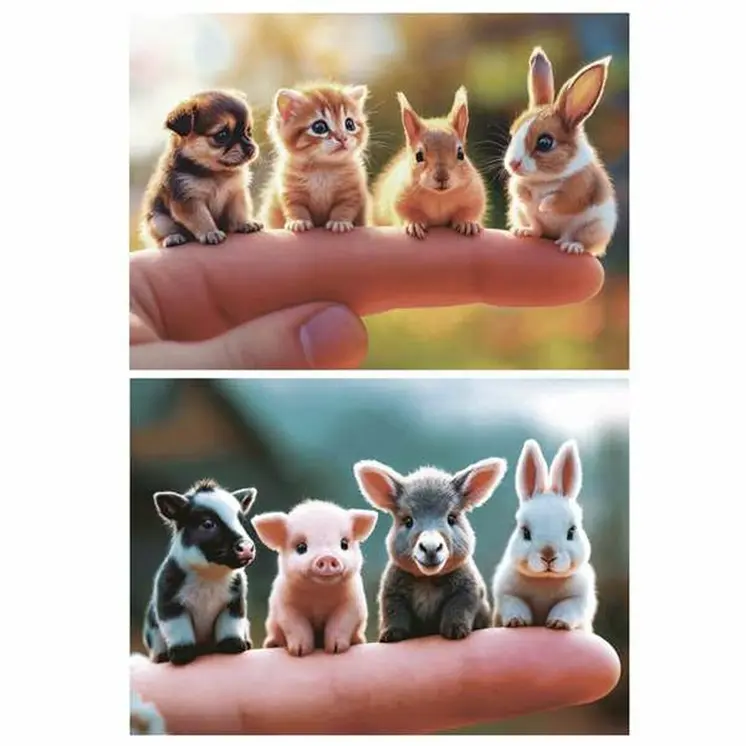 Puzzle Educa Baby Animals (2 Units)