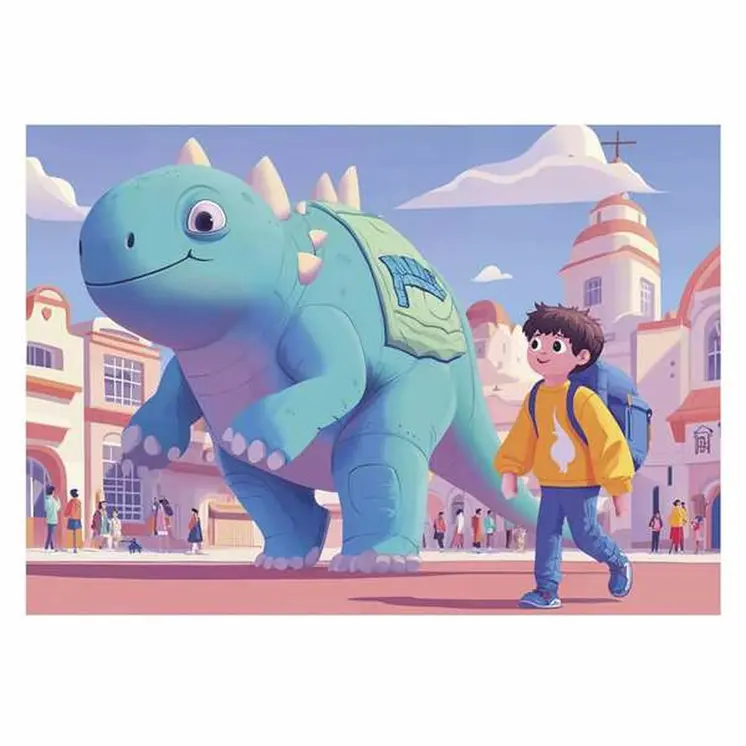 4-Puzzle Set Educa Friendly Dinosaurs