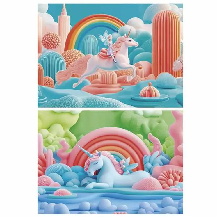 Puzzle Educa Magic Unicorns (2 Units)