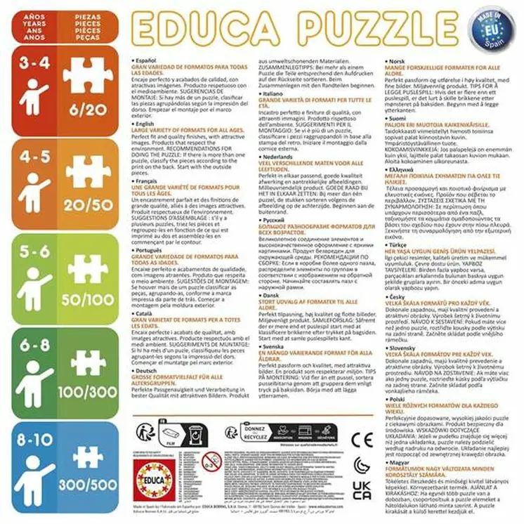 4-Puzzle Set Educa Ariel