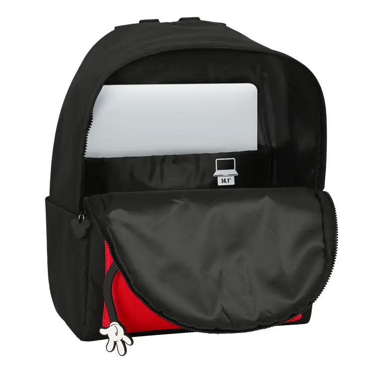 Laptop Backpack Mickey Mouse Clubhouse  mickey mouse  Black Red 31 x 40 x 16 cm
