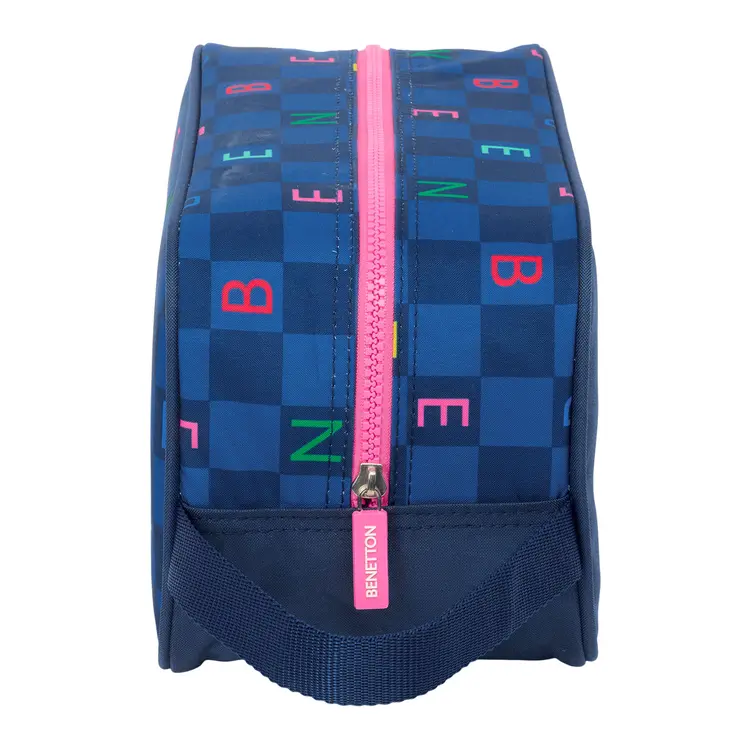 Travel Slipper Holder Benetton Damero Navy Blue 29 x 15 x 14 cm