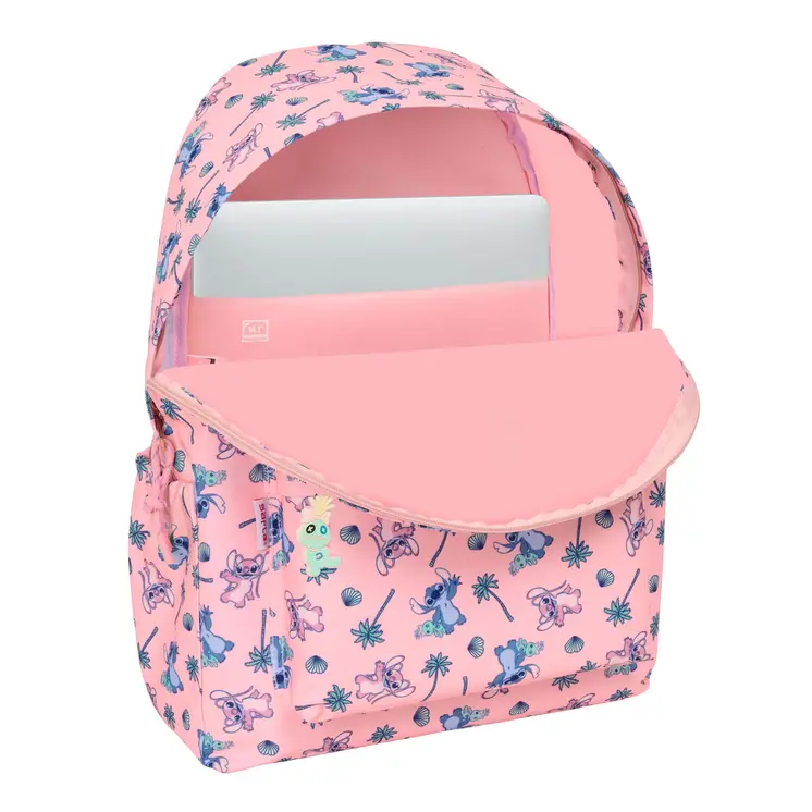Laptop Backpack Lilo & Stitch Beach Pink