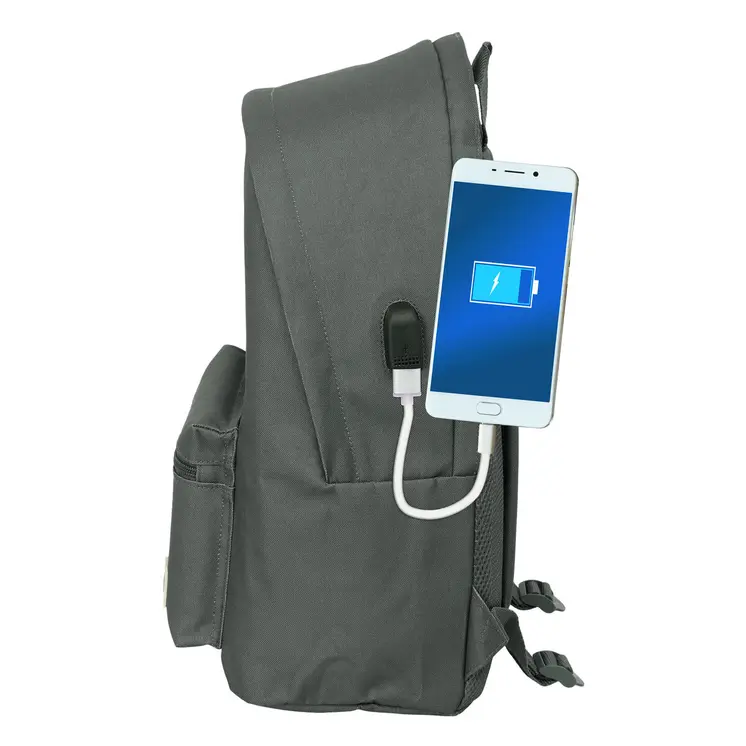 Laptop Backpack Harper & Neyer +usb harper & neyer Grey 31 x 44 x 18 cm