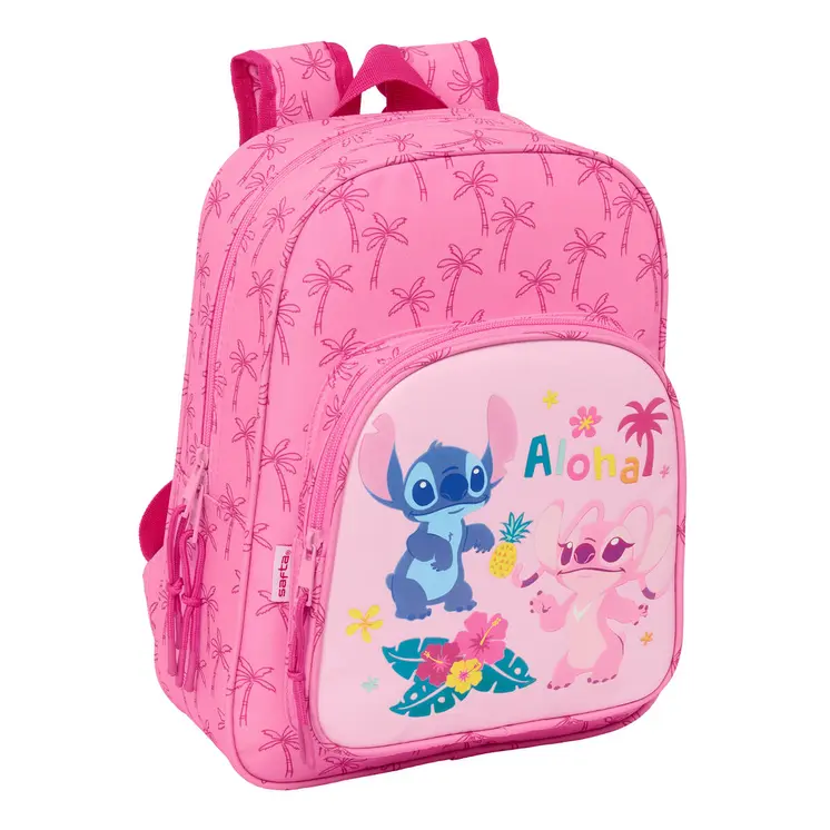 School Bag Lilo & Stitch Chill Pink Mint 26 x 34 x 11 cm
