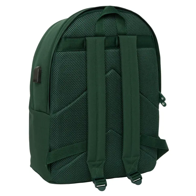 Rucksack for Laptop and Tablet with USB Output El Ganso Basics Green