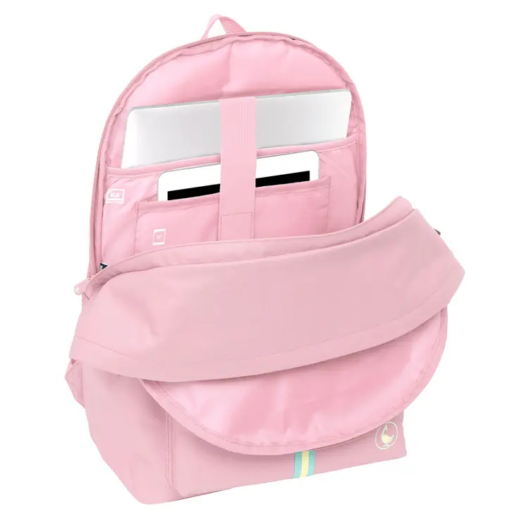 Rucksack for Laptop and Tablet with USB Output El Ganso Basics Pink