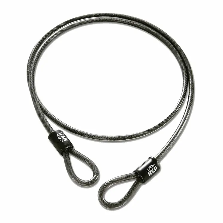 Cable with padlock IFAM Black Ø 12 mm