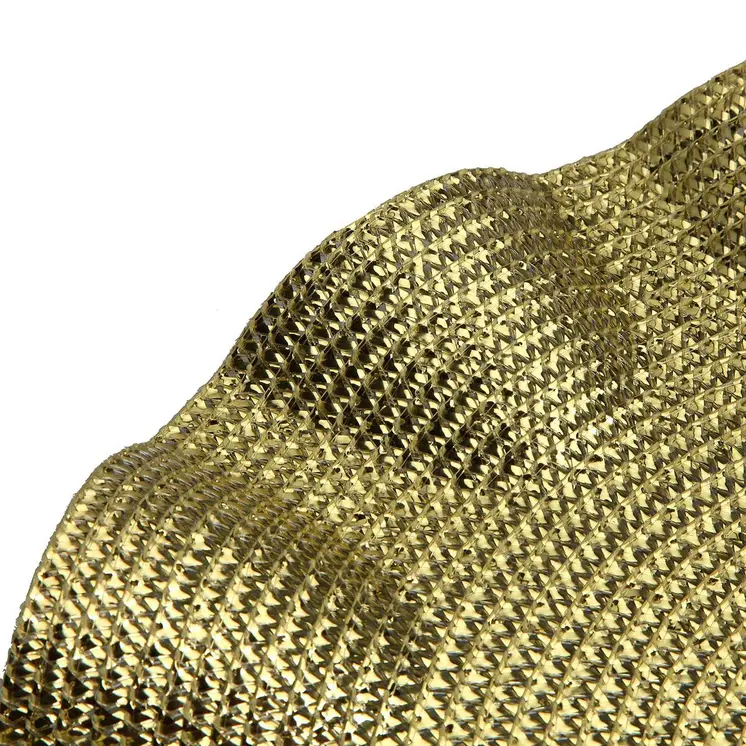 Table Mat Versa Golden Plastic 38 x 38 cm