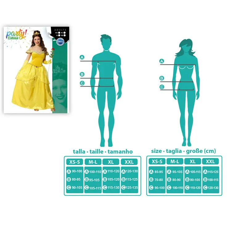 Costume for Adults Golden Princess