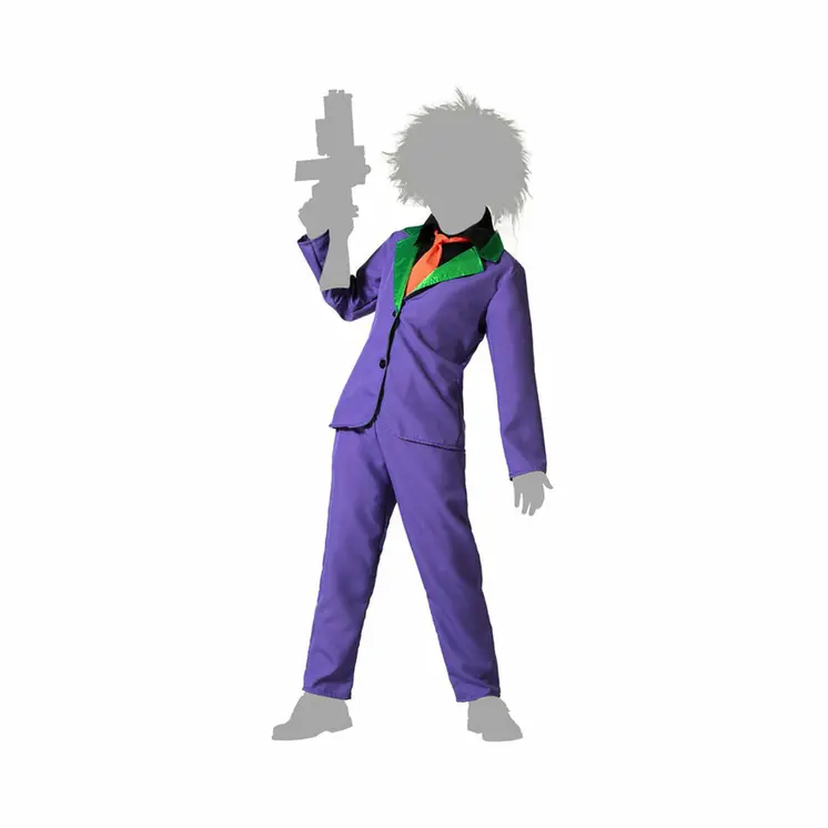 Costume for Adults Purple Male Clown