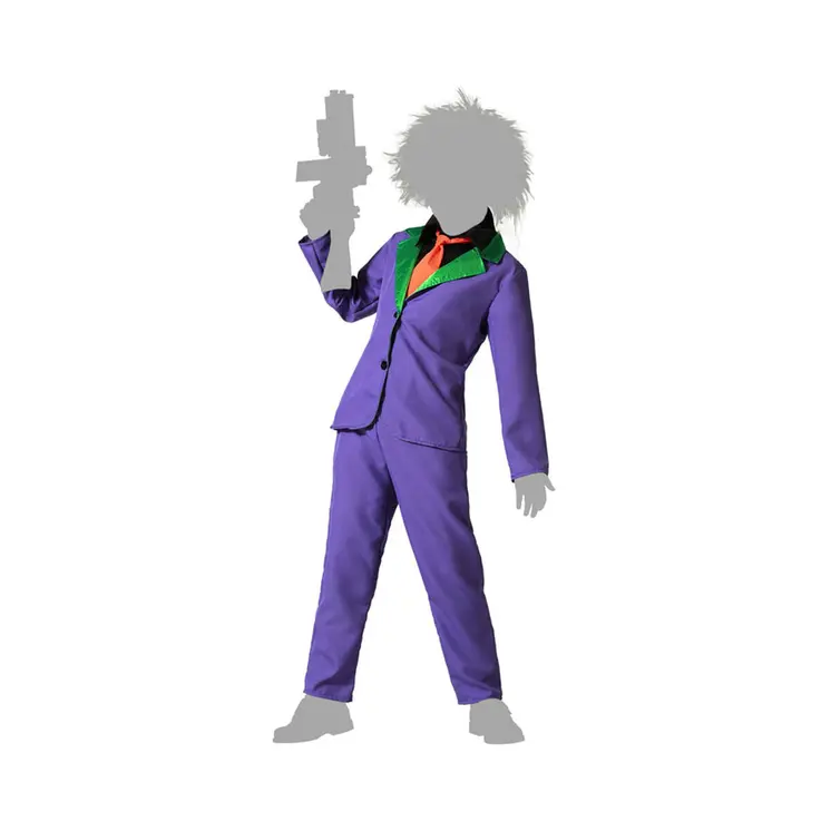 Costume for Children Purple Male Clown