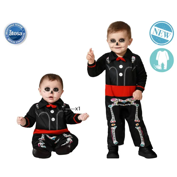 Costume for Children Skeleton 12-24 Months