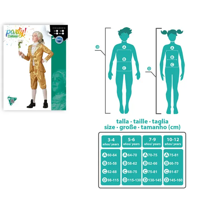 Costume for Children Male Courtesan 3-4 Years